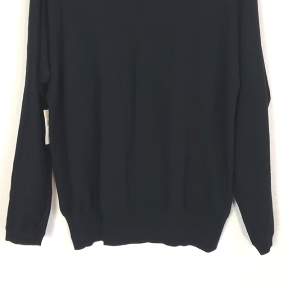 NEW Coldwater Creek Women's Sweater Cowl Neck Black Size Petite Large - Picture 6 of 14